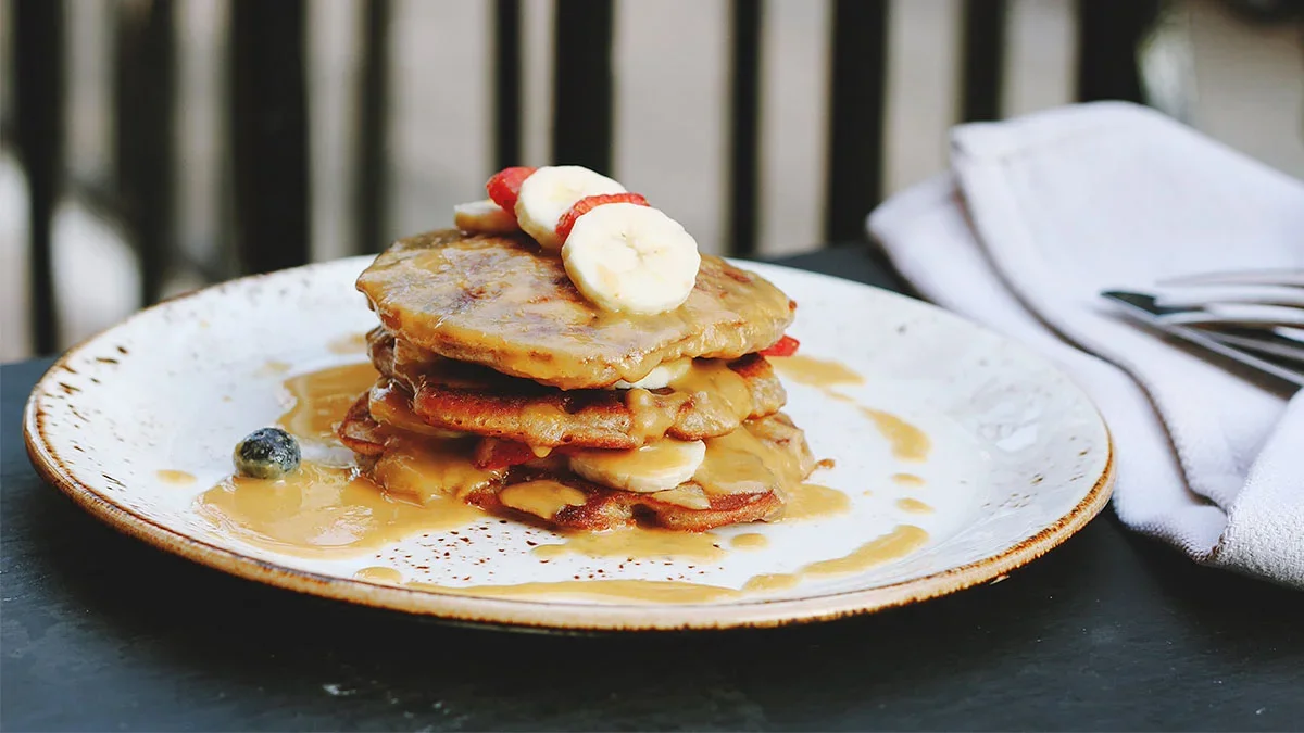 pancakes on a table